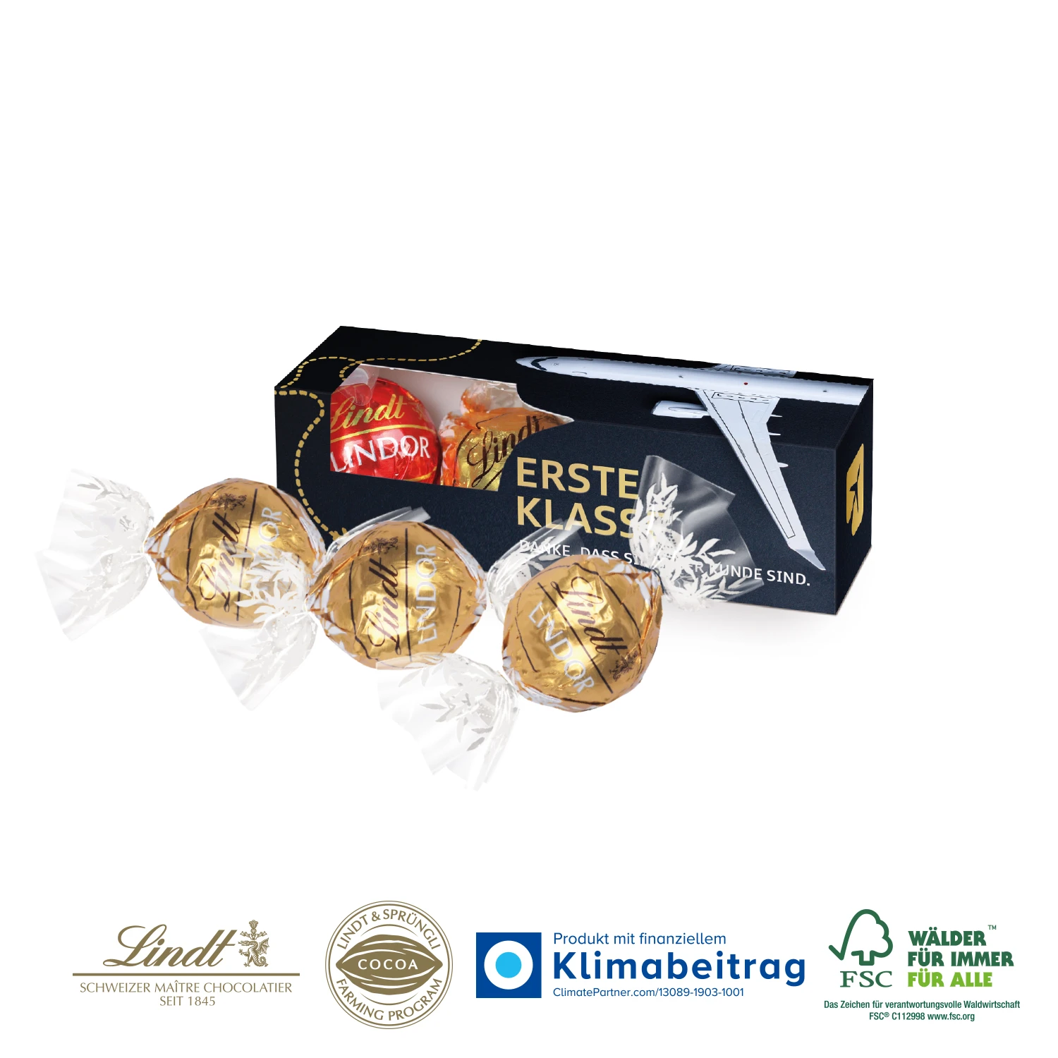 Lindt Lindor Präsentbox, 3er Pack – Perfektes kleines Geschenk für jeden Anlass 2 Lindt Lindor Präsentbox, 3er Pack – Perfektes kleines Geschenk für jeden Anlass – Bild 2