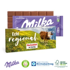 Milka Schokolade, 100g - Köstliche Vollmilchschokolade für kleine Geschenke