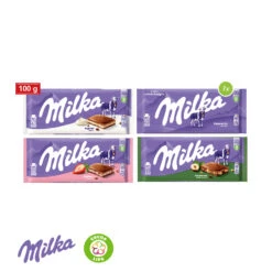Milka Schokolade, 100g - Köstliche Vollmilchschokolade für kleine Geschenke -Snack Verkäufe 2024 91013 Schokolade von Milka 100g Fuellung 98342