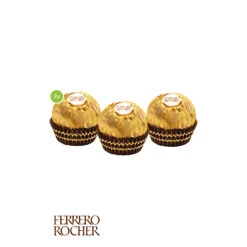Ferrero Rocher 3er Pack – Kleine Präsente für besondere Momente -Snack Verkäufe 2024 91025 FERRERO ROCHER 3er Fuellung 40165