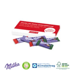 Milka Schokotäfelchen in Präsentbox - Kleine Präsente für jeden Anlass