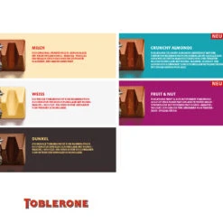 TOBLERONE Riegel im Werbeschuber, 100 g - Kleine Präsente für jeden Anlass -Snack Verkäufe 2024 91258 TOBLERONE Riegel 100g Fuellung 74715