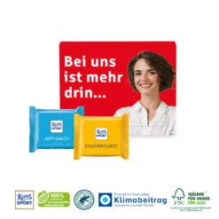 Präsentbox Ritter SPORT „Mini“, 4er – Ideales kleines Geschenk