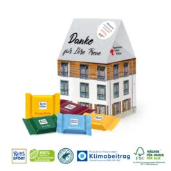 Präsent 'Weihnachtshaus' - Kleine Geschenkidee für Weihnachten