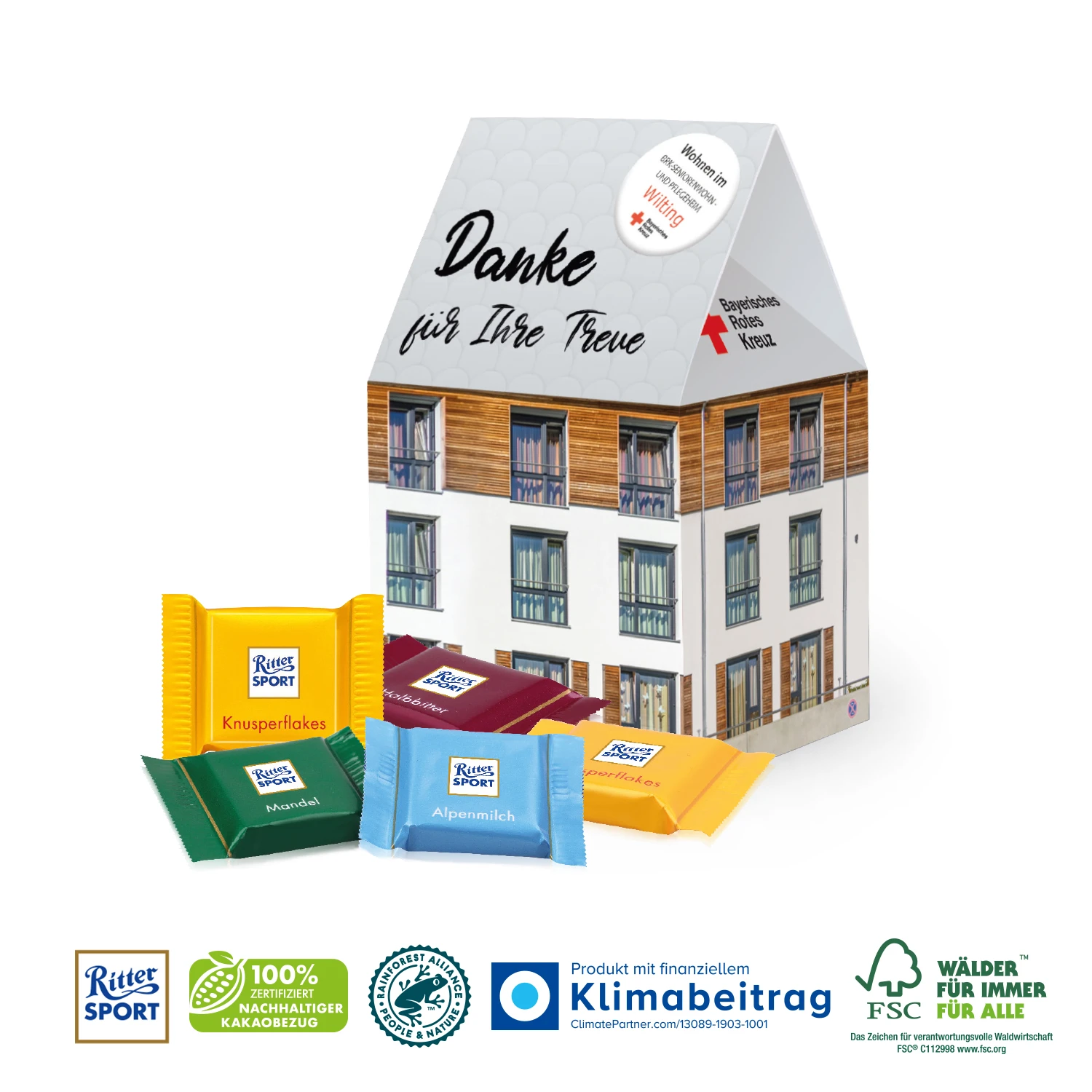 Präsent 'Weihnachtshaus' - Kleine Geschenkidee für Weihnachten 1 Präsent 'Weihnachtshaus' - Kleine Geschenkidee für Weihnachten