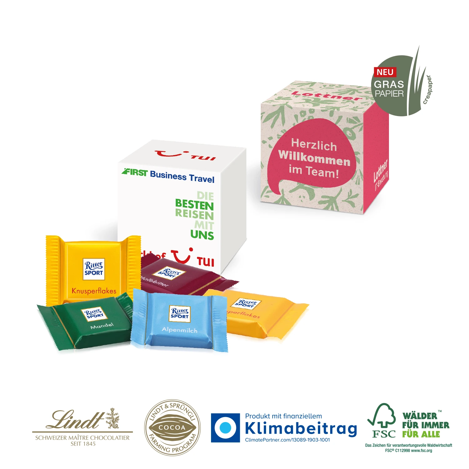 Werbewürfel Mit Süßer Füllung - Ritter SPORT | Kleine Präsente 2 Werbewürfel Mit Süßer Füllung - Ritter SPORT | Kleine Präsente – Bild 2