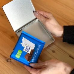 Du Bist Ein Geschenk - Ritter Sport Schokolade | Mitarbeitergeschenke -Snack Verkäufe 2024 Geschenkdose Ritter Sport 1 88144