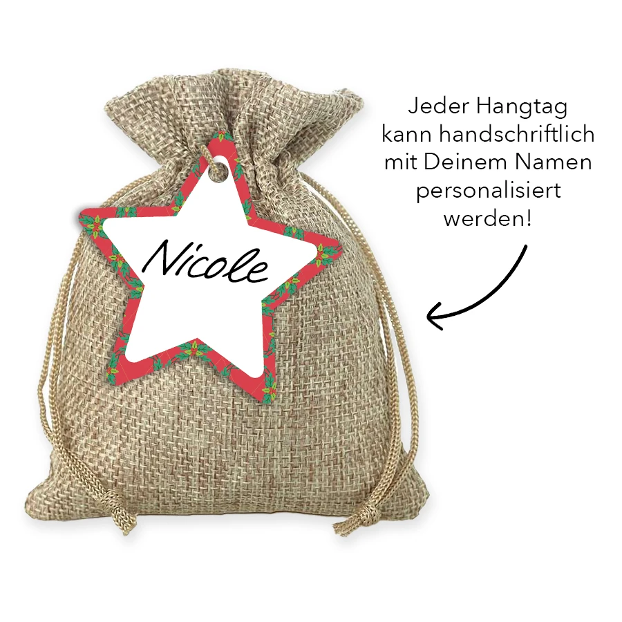 Weihnachtssack 'Fröhliche Weihnachten' - Glühweinchen | Mitarbeitergeschenke für festliche Stimmung – Bild 3