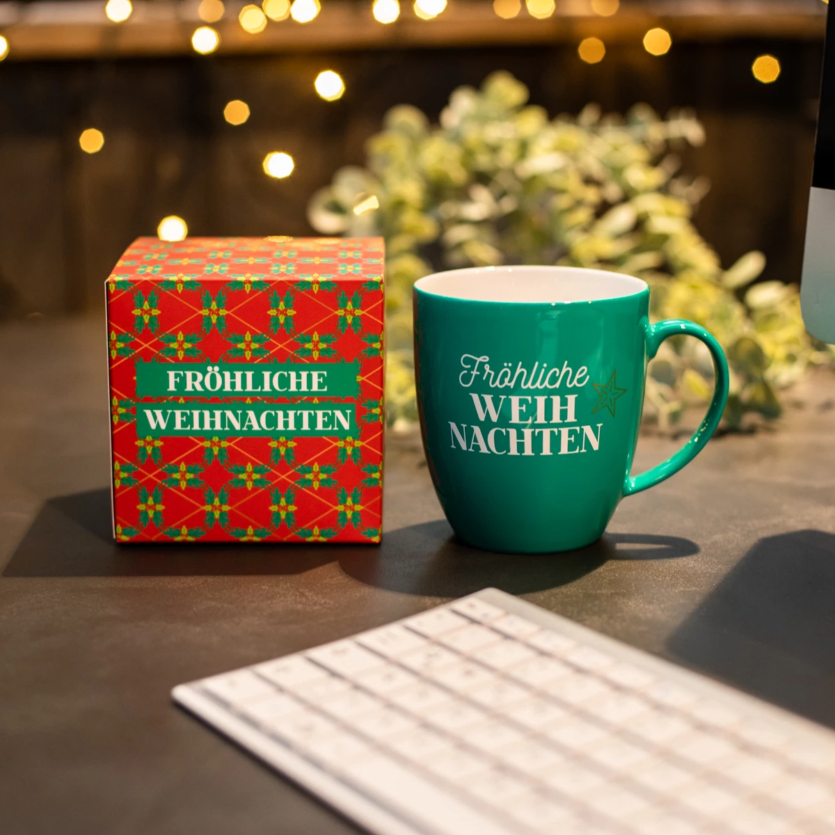 Weihnachtstasse 'Fröhliche Weihnachten' - Perfektes Mitarbeitergeschenk 1 Weihnachtstasse 'Fröhliche Weihnachten' - Perfektes Mitarbeitergeschenk