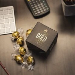 Sie Sind Gold Wert Würfel XL – Premium Weihnachtsgeschenk für Mitarbeiter -Snack Verkäufe 2024 WP12654 VH 42153