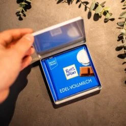 Danke & Frohe Weihnachten - Ritter Sport Dose | Mitarbeitergeschenke -Snack Verkäufe 2024 WP12961 VH 72218