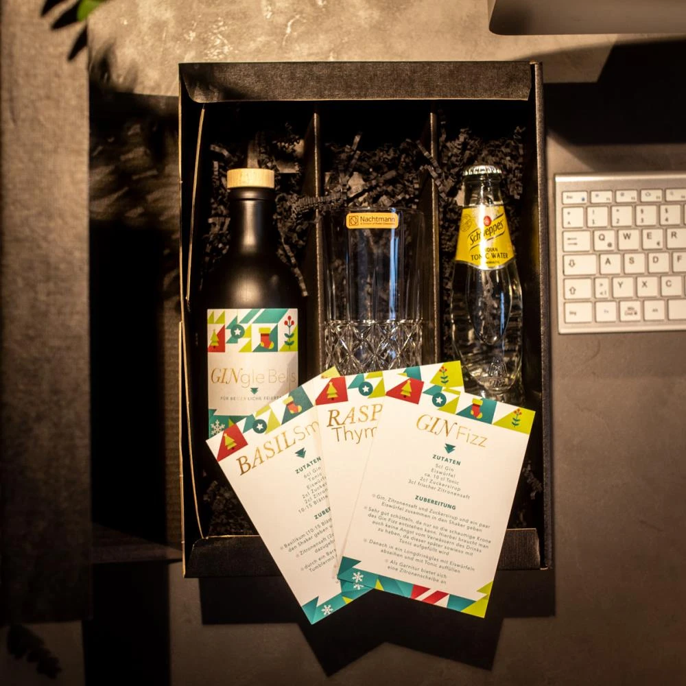 GINgle Bells Gin Geschenkset - Premium Mitarbeitergeschenke für Weihnachten 9 GINgle Bells Gin Geschenkset - Premium Mitarbeitergeschenke für Weihnachten – Bild 9