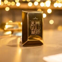 Sie Sind Gold Wert Goldbarren XL - Lindor | Premium Schokolade als Mitarbeitergeschenk -Snack Verkäufe 2024 WP12970 Sie sind Gold wert Barren XL 2 72266