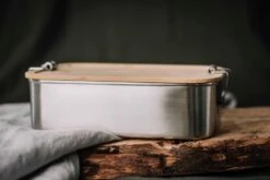 Lunchbox (Natur) - Gefüllt | Praktische Mitarbeitergeschenke für jeden Anlass -Snack Verkäufe 2024 WP12978 VH 71246