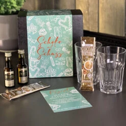 Geschenkset 'Schoko Mit Schuss' - Premium Mitarbeitergeschenke für besondere Anlässe