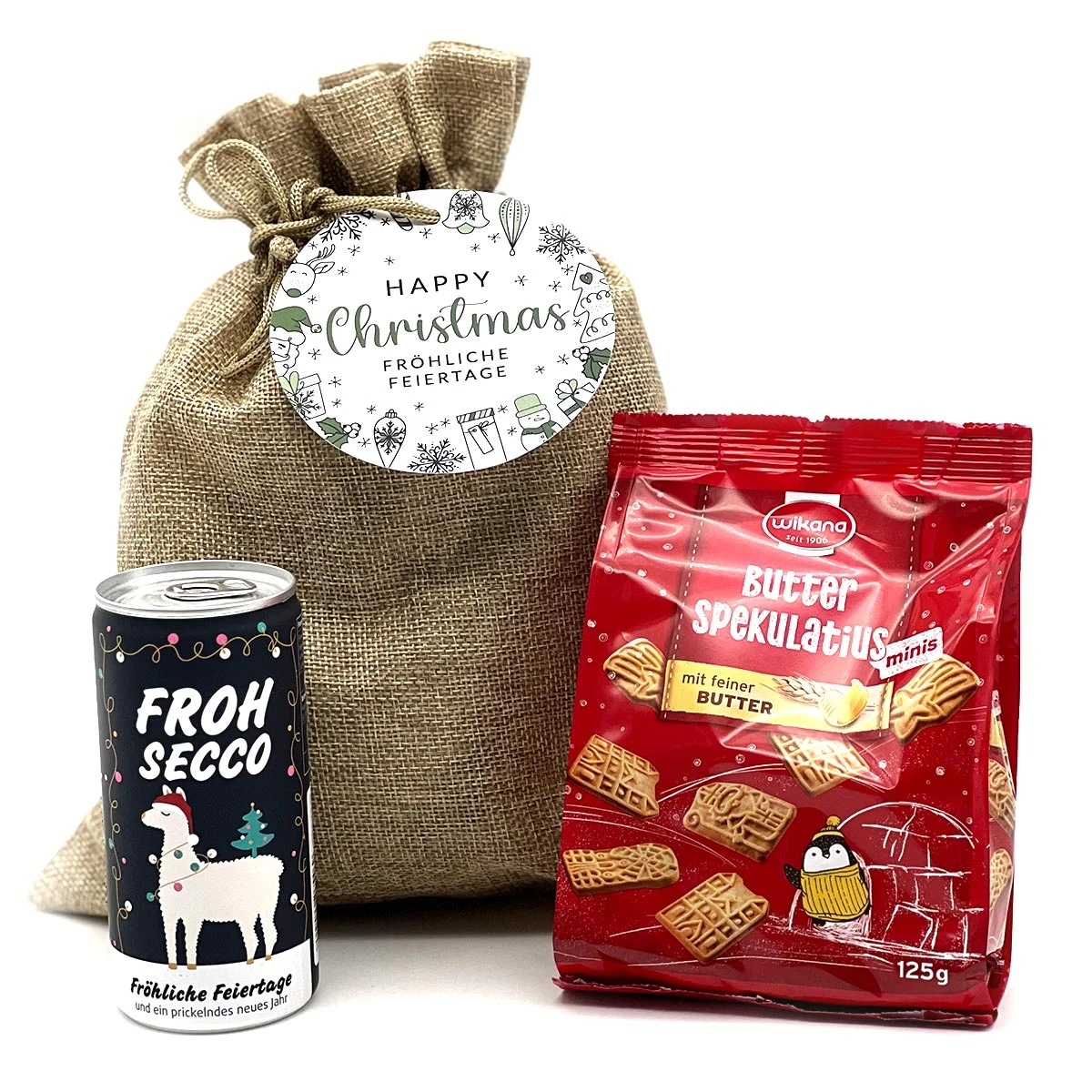 Weihnachtssäckchen 'Happy Christmas' - Perfekte Mitarbeitergeschenke für die Festtage 2 Weihnachtssäckchen 'Happy Christmas' - Perfekte Mitarbeitergeschenke für die Festtage – Bild 2