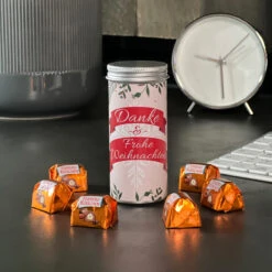 Geschenkdose 'Danke & Frohe Weihnachten' - Ferrero Küsschen | Mitarbeitergeschenke