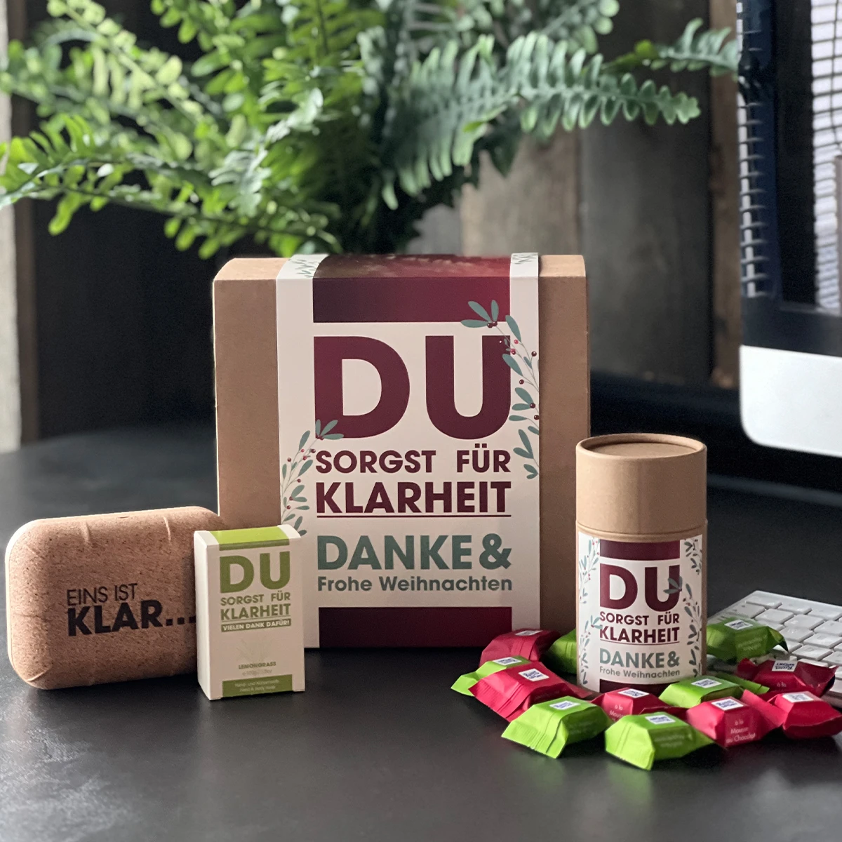 Geschenkset 'Du Sorgst Für Klarheit' - Premium Mitarbeitergeschenke für Motivation & Wertschätzung 1 Geschenkset 'Du Sorgst Für Klarheit' - Premium Mitarbeitergeschenke für Motivation & Wertschätzung