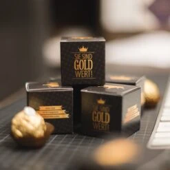 Weihnachts-Set 'Sie Sind Gold Wert' – Premium Mitarbeitergeschenke für Festtage -Snack Verkäufe 2024 WP13371 VH 95524