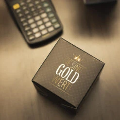 Sie Sind Gold Wert Würfel XL – Premium Weihnachtsgeschenk für Mitarbeiter -Snack Verkäufe 2024 Weihnachtsplaner 98282F8gbQKSOAWf9