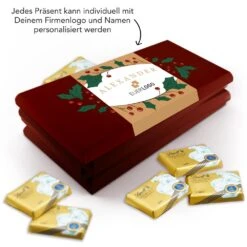 Lindt Kleines Dankeschön Weihnachtsgeschenk - Ideales Mitarbeitergeschenk -Snack Verkäufe 2024 mockup dankeverpackung Lindt Naps Name Logo 41744