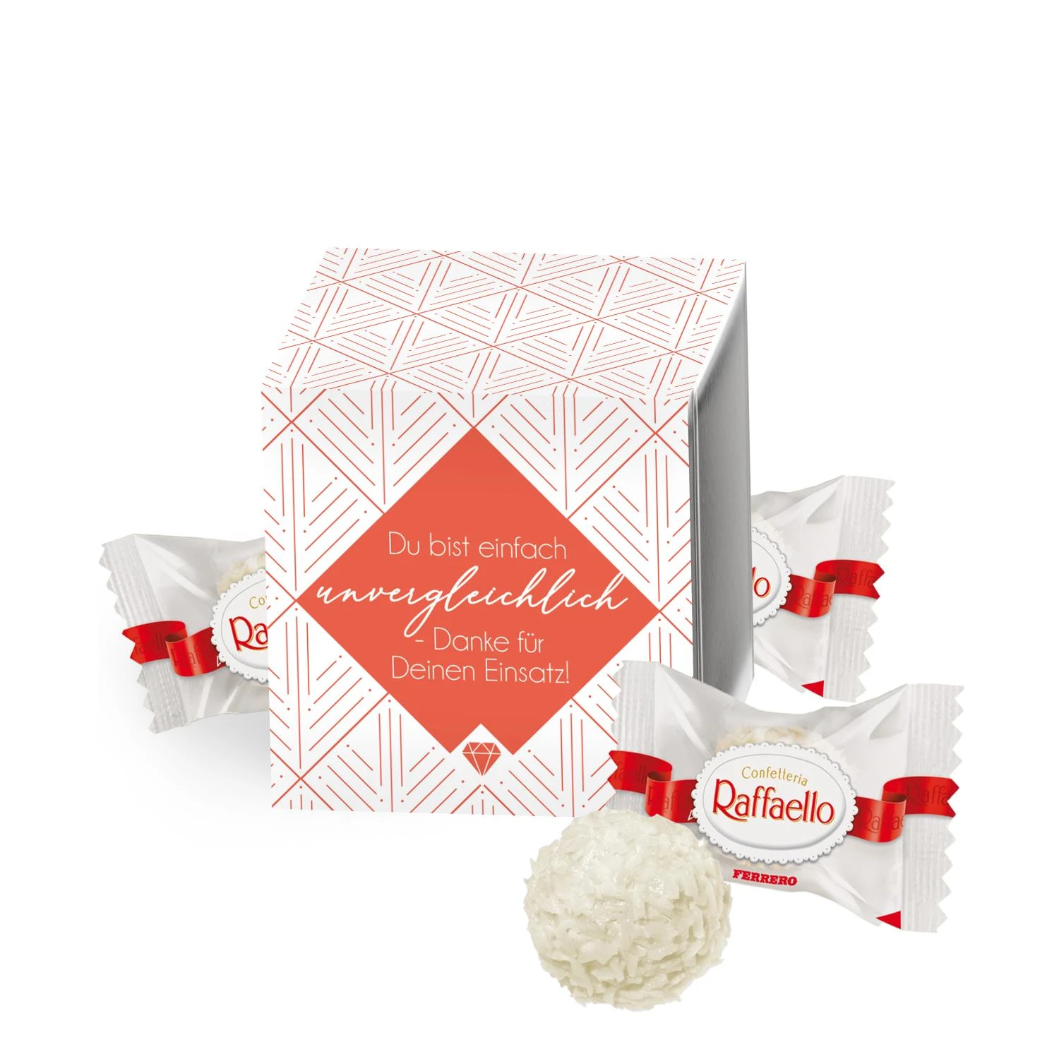 Geschenkdose 'Du Bist Einfach Unvergleichlich' - Raffaello | Mitarbeitergeschenke 1 Geschenkdose 'Du Bist Einfach Unvergleichlich' - Raffaello | Mitarbeitergeschenke