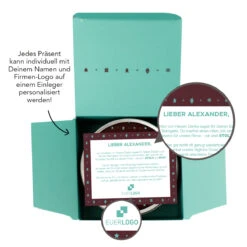 Wir Sind Stolz Auf Dich - Lindt Schokolade | Mitarbeitergeschenke -Snack Verkäufe 2024 montage einleger stolz auf Lupe DU 80343