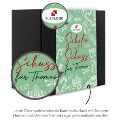 Geschenkset 'Schoko Mit Schuss' - Premium Mitarbeitergeschenke für besondere Anlässe -Snack Verkäufe 2024 montage geschenkset schoko mit schuss Lupe 95385