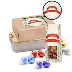 Lunchbox (Natur) - Gefüllt | Praktische Mitarbeitergeschenke für jeden Anlass