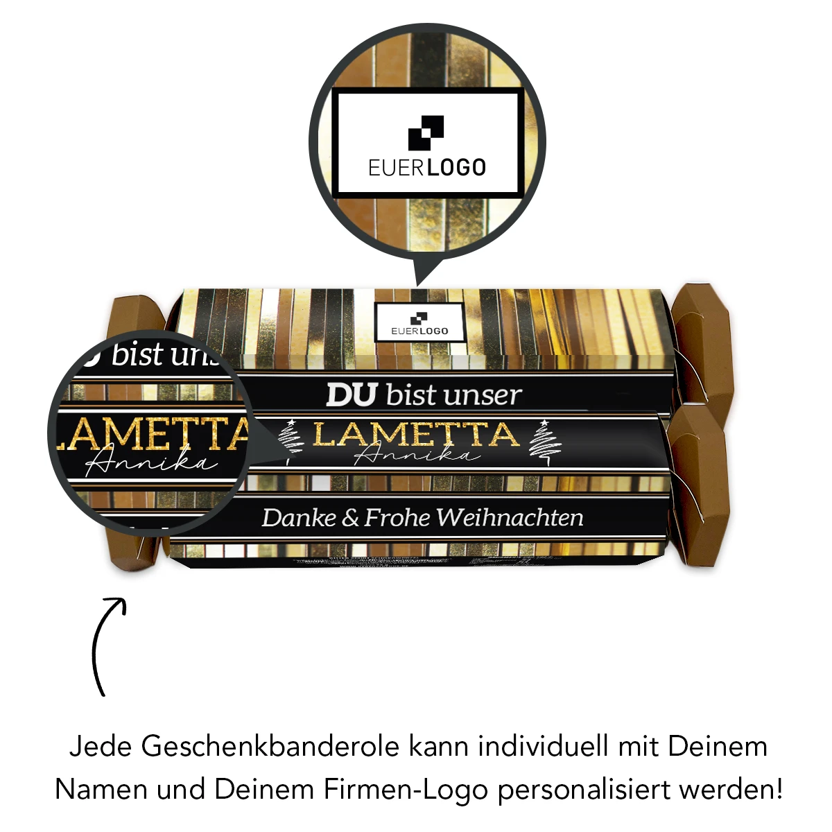 Geschenk 'Du Bist Unser Lametta' - Ritter Sport Schokolade | Mitarbeitergeschenke – Bild 3