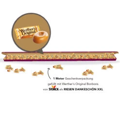 Riesen Dankeschön XXL - Werther´s Original | Mitarbeitergeschenke | Süße Aufmerksamkeit -Snack Verkäufe 2024 montage werthers riesen dankeschoen XXL offen 83908o99kecD9KGm9R